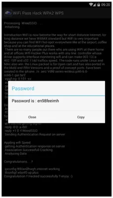 WiFi Pass Hack WPA2 WPS android App screenshot 5